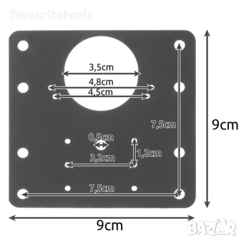 Комплект пластини за ремонт на панти-4 части, снимка 3 - Други - 51245036
