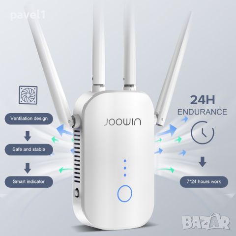 1200M WiFi Extender/Безжичен интернет усилвател Dual-Band 2.4 & 5.8GHz, снимка 4 - Друга електроника - 45819669