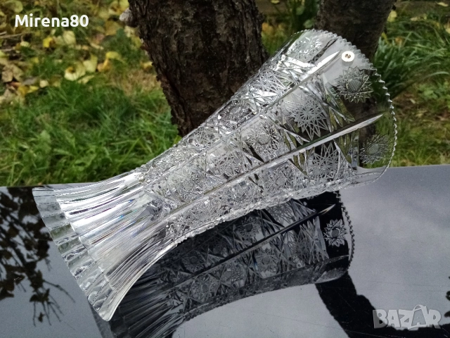 Българска кристална ваза - нова !, снимка 6 - Вази - 52654869