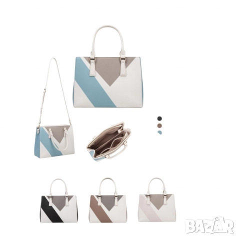 Дамска чанта с геометричен дизайн, снимка 7 - Чанти - 52099300