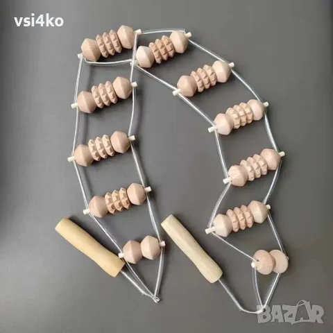 Дървен масажор за гръб и тяло – 100 см, снимка 3 - Масажори - 49687125