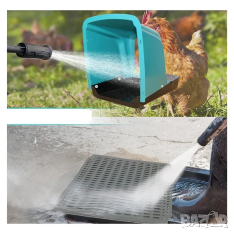 Гнезда за кокошки - комплект 5 броя / Наклонен полог за кокошки с колектор за яйца , снимка 4 - За птици - 52286342