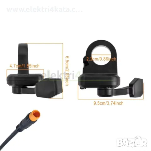 Акселератор (палец) 108X за газта 12V-72V (3pin Male), снимка 4 - Части - 50023732