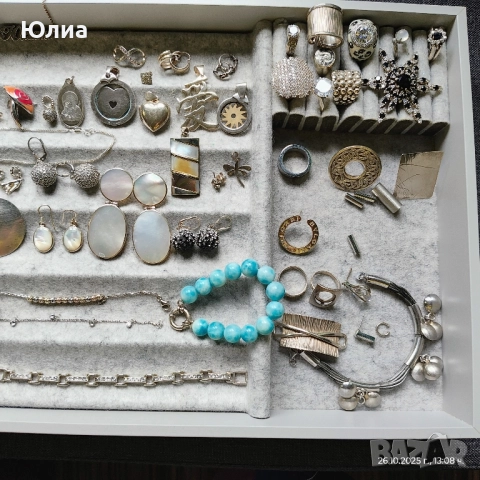 Сребро 925 Лична колекция, снимка 2 - Гривни - 52207777