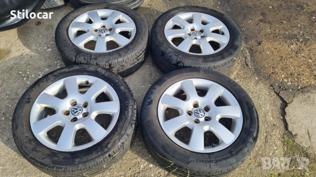 Джанти с гуми VW 5x100 16ки BORBET, снимка 2 - Гуми и джанти - 52874983