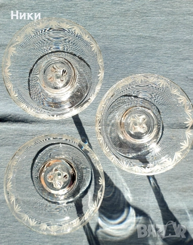 Стъклени чаши за шампанско , снимка 2 - Сервизи - 52846381