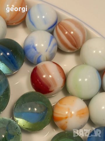 колекция ретро стъклени топчета , снимка 6 - Колекции - 45585670