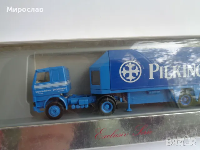 HERPA H0 1/87 SCANIA КАМИОН ТИР РЕМАРКЕ ИГРАЧКА МОДЕЛ, снимка 2 - Колекции - 47420872