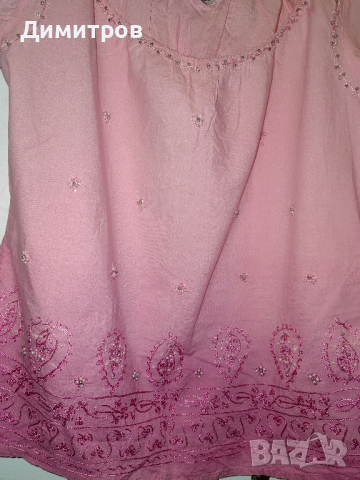 дамска тениска розова, снимка 3 - Тениски - 45010640