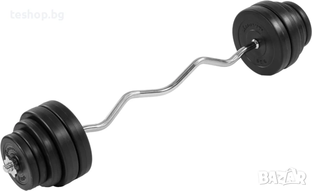 Щанга за бицепс лост + тежести MOVIT SZ 2х5кг, 2х2.5кг и 2х2 кг