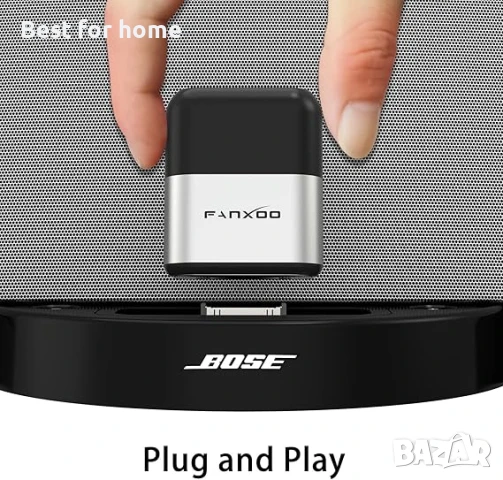 Fanxoo DockPro Bluetooth адаптер съвместим с iPhone и iPod 30-пинов, снимка 2 - Безжични зарядни - 51308176
