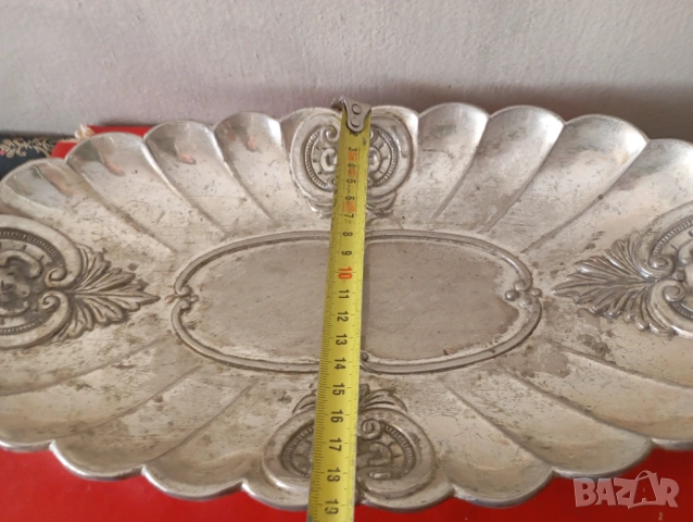 посребрена фруктиера,купа арт деко, снимка 5 - Други ценни предмети - 54252539