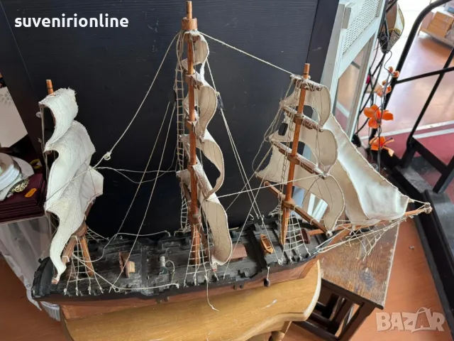 голям дървен колекционерски кораб, снимка 4 - Колекции - 50263342