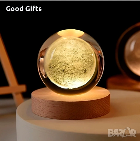 Кристална LED Сфера „Космическа магия“ – Вашата лична вселена у дома, снимка 6 - Декорация за дома - 53560934