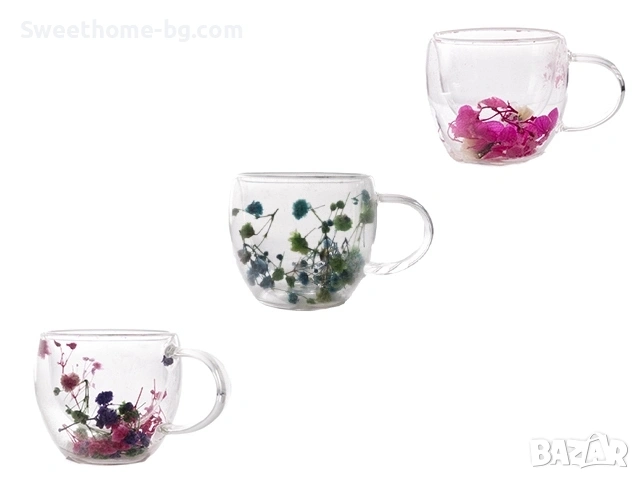 Двустенна чаша с флуоресцентен прах , снимка 2 - Чаши - 53531231