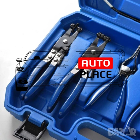 Клещи за скоби за водни съединения 9 части HAWEK, снимка 3 - Клещи - 53955274