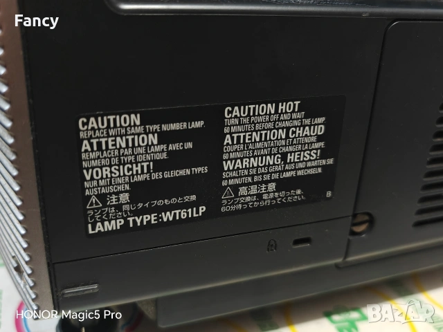 Проектор NEC WT610, снимка 11 - Плейъри, домашно кино, прожектори - 53477250