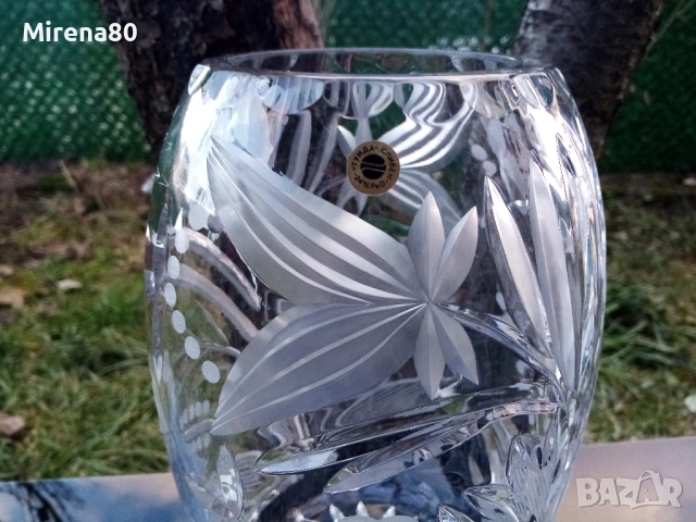 Българска кристална ваза - нова !, снимка 2 - Вази - 53649714