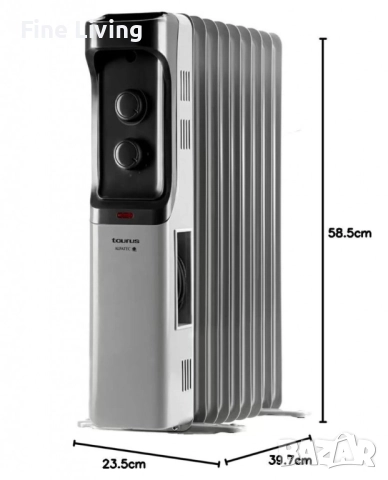 Маслен радиатор Taurus New Dakar 1500/2000/2500W, снимка 4 - Радиатори - 52096760