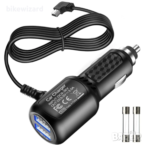 Захранващ кабел Gebildet Mini USB с два USB порта, кабел за зареждане НОВ