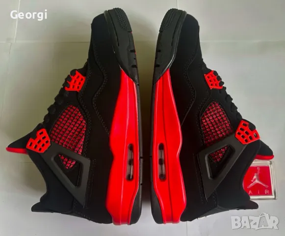 Чисто Нови Jordan 4 Red Thunder 42,5 , снимка 5 - Кецове - 48644655