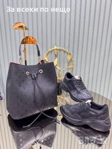 Louis Vuitton Комплект Дамска Чанта И Дамски Маратонки - Налични Различни Цветове И Модели Код SK406, снимка 5 - Чанти - 52870901