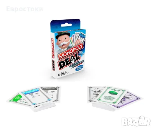 Игра с карти Monopoly Deal Hasbro, холандска версия, снимка 2 - Игри и пъзели - 47123604