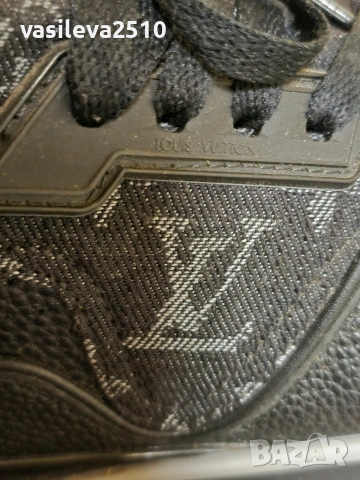 Louis Vuitton LV Trainer x Nigo Black Denim лимитирани мъжки кецове , снимка 5 - Маратонки - 53891284