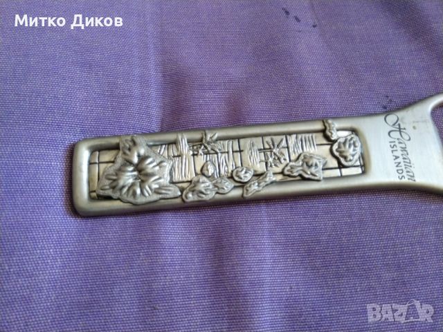 Hawaiian islands bottle opener Хавайски острови отварачка винтидж 150х21мм, снимка 3 - Колекции - 45796218