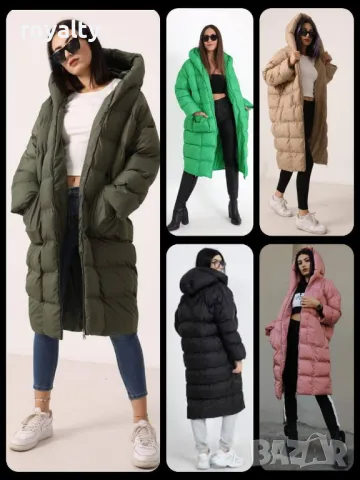Дълги дамски зимни якета