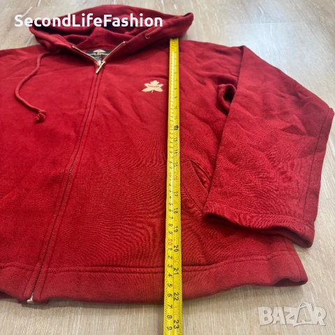 Мъжко спортно яке Roger Edwards Sport с лого, червено размер M, Канада, снимка 3 - Якета - 53384331