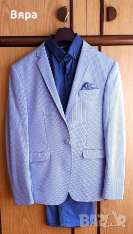 Спортно елегантен мъжки костюм , снимка 4 - Костюми - 53836988