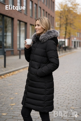 дълго зимно яке , снимка 2 - Якета - 52937370