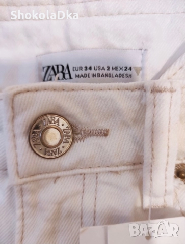 Дънки Zara с детайл на талията размер 34, снимка 9 - Дънки - 52119068