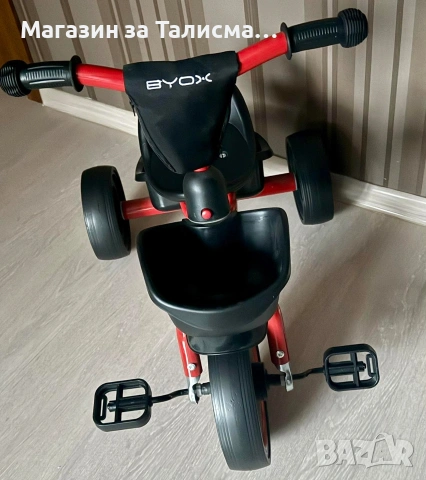 Детска Триколка Byox - Leo, червена, снимка 5 - Детски велосипеди, триколки и коли - 53570126
