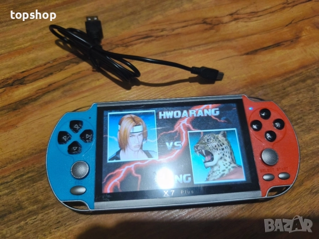 2025 Обновена X7 Plus ръчна игрова конзола с 5.1-инчов екран 8G вградена 10 000 игри, класическа ..., снимка 9 - Nintendo конзоли - 51637831