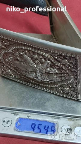 Сребърна табакера с индийски мотиви , снимка 6 - Други ценни предмети - 53456012