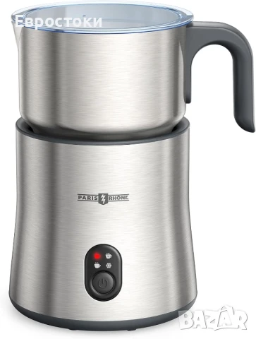 Paris Rhône Електрически индукционен пенообразувател за мляко 4 в 1, 500 мл., подходящ за съдомиялна