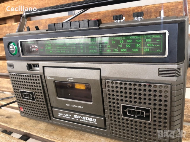 SHARP GF 8080E(Japan)  Работещ !, снимка 9 - Радиокасетофони, транзистори - 53723879
