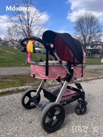 Детска количка "Хавана"+ столче за автомобил, фламинго Chipolino, снимка 8 - Детски колички - 54158263