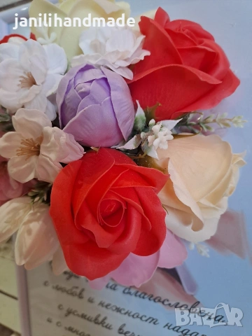 3Д рамки с цветя от пластичен сапун, снимка 9 - Подаръци за жени - 52925193