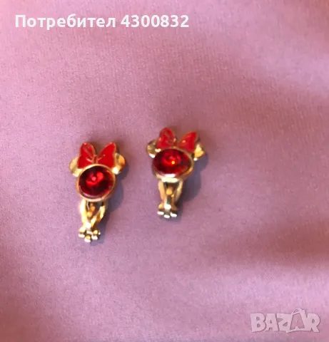 Нови Minnie Mouse оригинални обици на Disney , снимка 3 - Други - 48375807