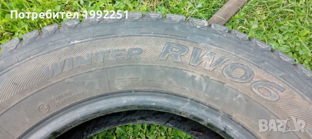 4бр зимни гуми за джип 195/80R15. Hankook RW06. DOT 2018. 6 и 6.5mm дълбочина на шарката. Цената е з, снимка 4 - Гуми и джанти - 45484238