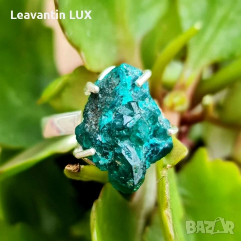 Сребърен пръстен с Диопсид 