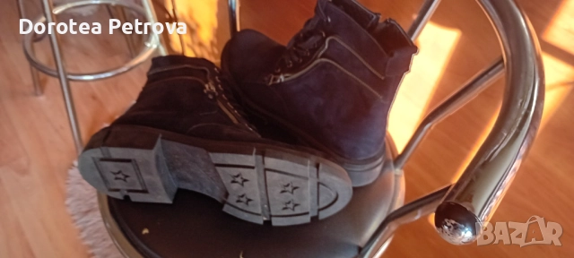 Зимни дамски боти , тип кубинки, снимка 2 - Дамски боти - 52252679