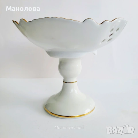 Порцеланова фруктиера, снимка 2 - Други ценни предмети - 54297889