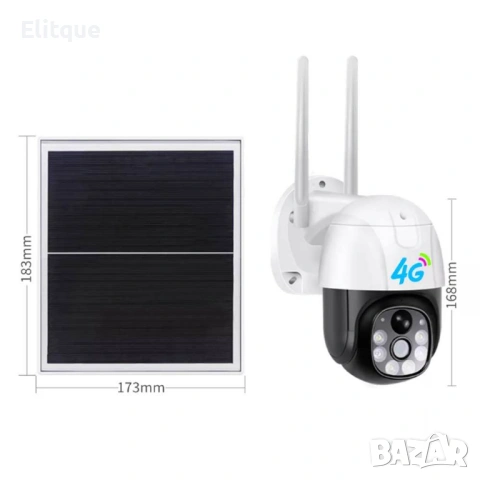 1258 4G Безжична куполна камера със соларен панел, снимка 3 - Друга електроника - 53127720