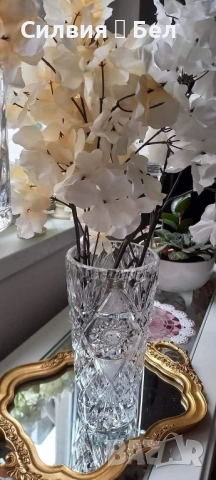 Кристална ваза🌱, снимка 12 - Вази - 51670839