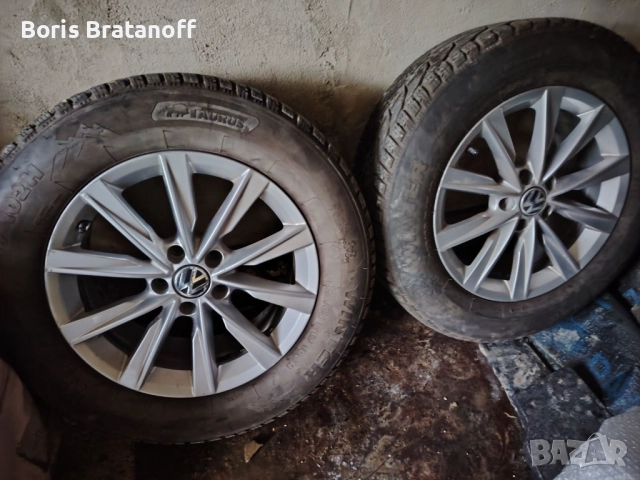 алуминиеви джанти 17 цола VAG /WV с нови зимни гуми 225/70 R17, снимка 6 - Гуми и джанти - 52094246