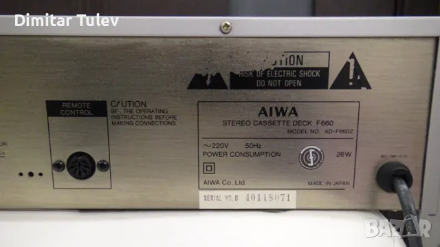 AIWA F 660, снимка 12 - Декове - 49306434